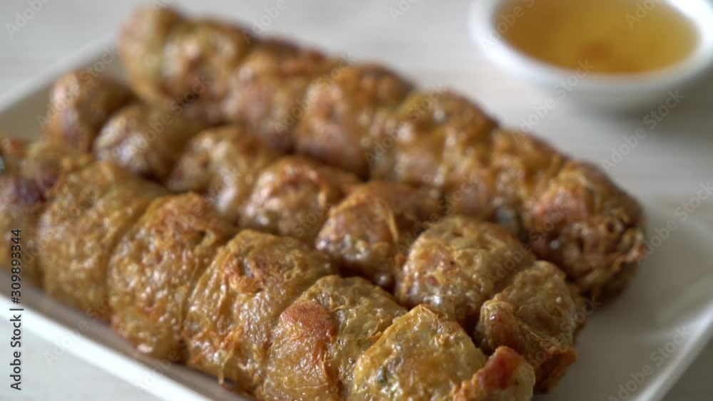 Deep Fried Crab Meat Rolls