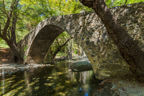 Kelefos medieval bridge in Cyprus photo