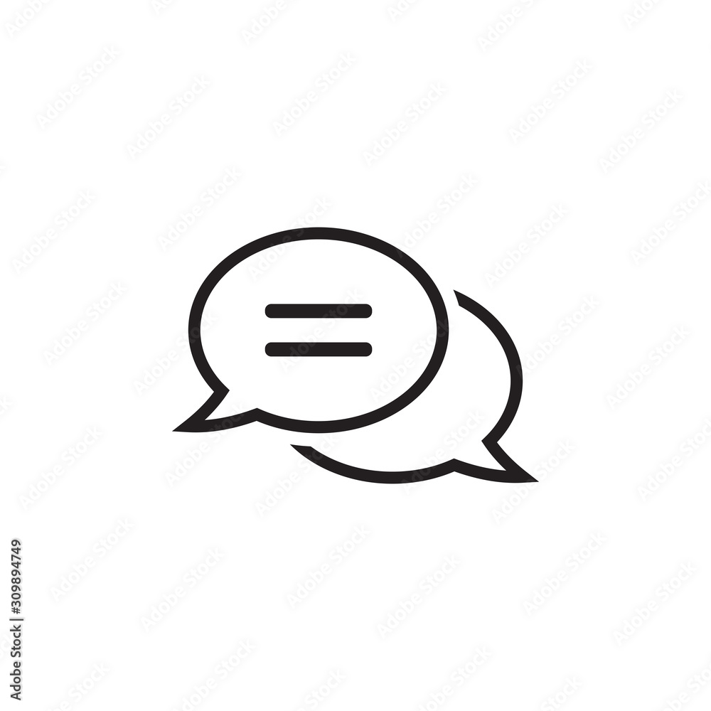 Chat icon symbol vector illustration Chat icon symbol vector illustration