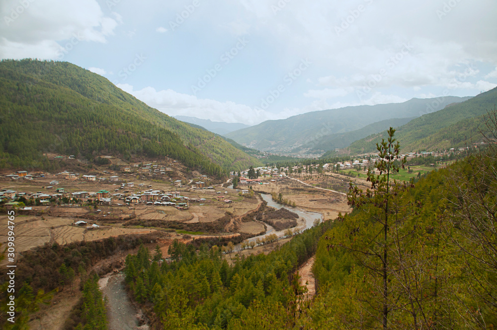 A beautiful landscape, Thimpu, Bhutan