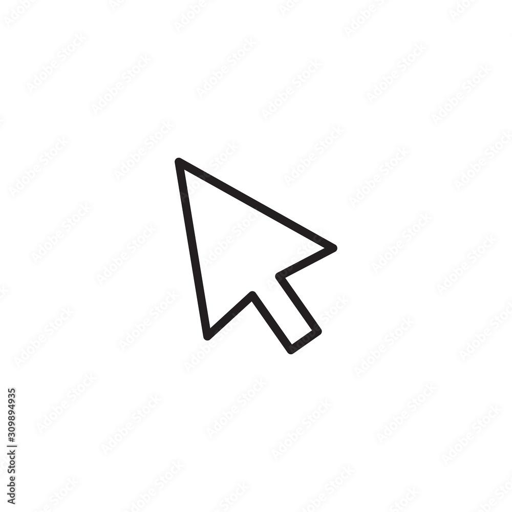 Arrow cursor icon symbol vector illustration Arrow cursor icon symbol vector illustration