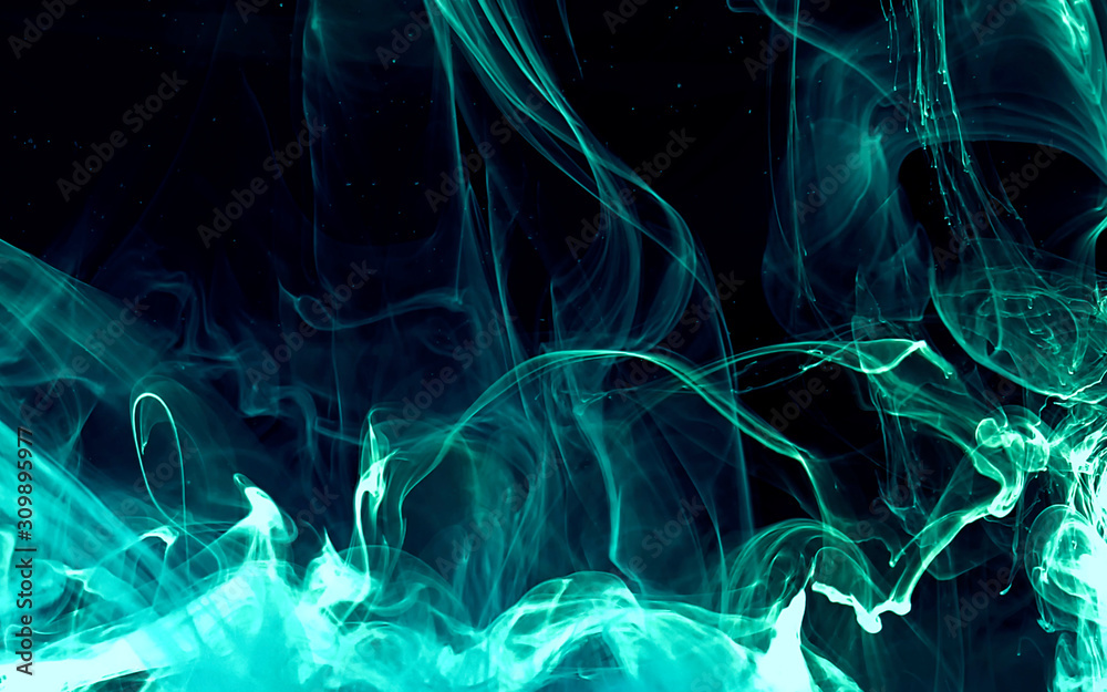 Fototapeta Astronautycznej mennicy błękita zieleni abstrakta tło. Stylowe tło nowoczesnej technologii.