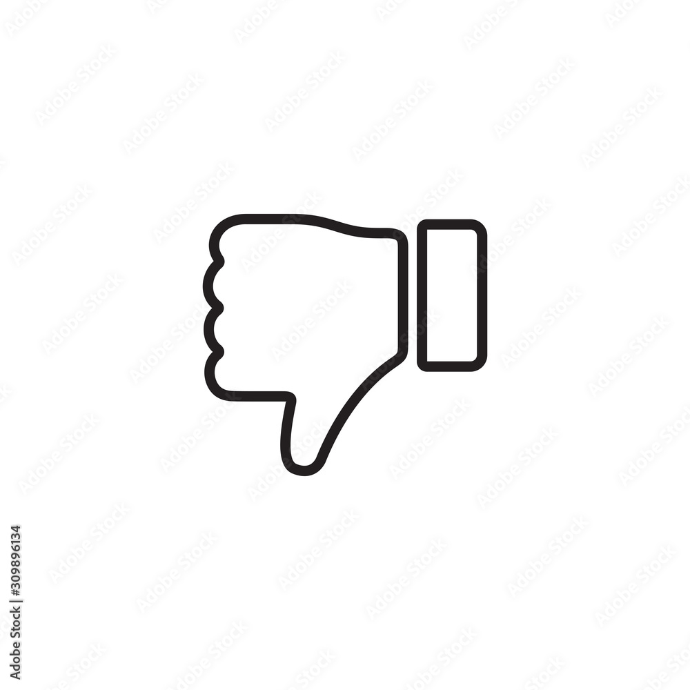 Dislike icon symbol vector illustration