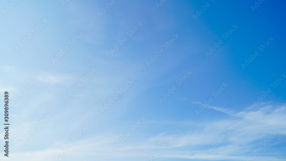 blue sky with cloud At phuket Thailand border, Thailand - Malaysia.