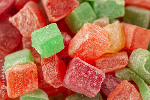 the Colorful candy close up