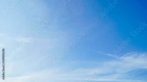 blue sky with cloud At phuket Thailand border, Thailand - Malaysia.