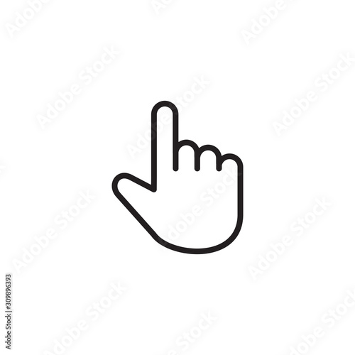 Hand cursor icon symbol vector illustration