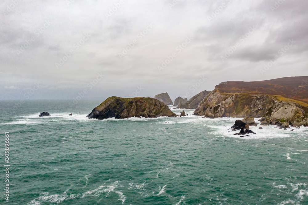 The amazing coastline at Port between Ardara and Glencolumbkille in County Donegal - Ireland The amazing coastline at Port between Ardara and Glencolumbkille in County Donegal - Ireland