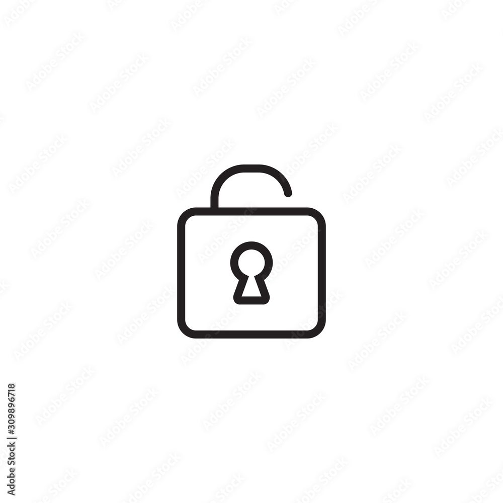 Unlock icon symbol vector illustration Unlock icon symbol vector illustration