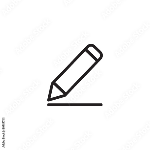 Pencil icon symbol vector illustration