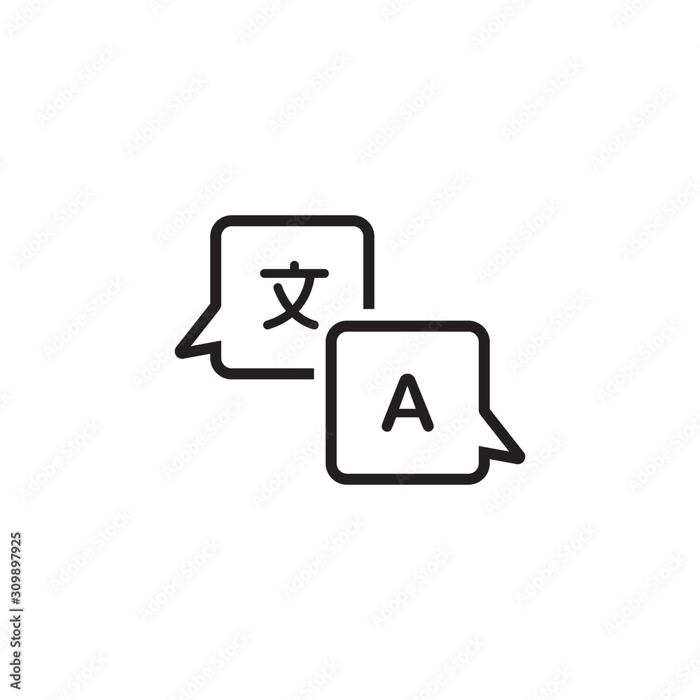 Translate icon symbol vector illustration Translate icon symbol vector illustration