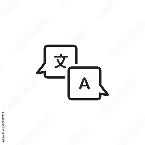 Translate icon symbol vector illustration