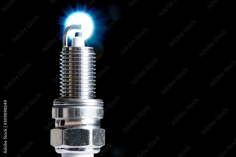 Spark plug for internal combustion engine.Сopy space. Spark plug for internal combustion engine.Сopy space.