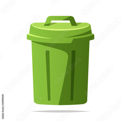 Trash can vector isolated illustration