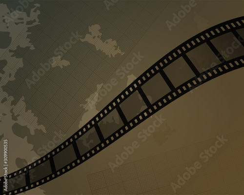 Film strip retro design.