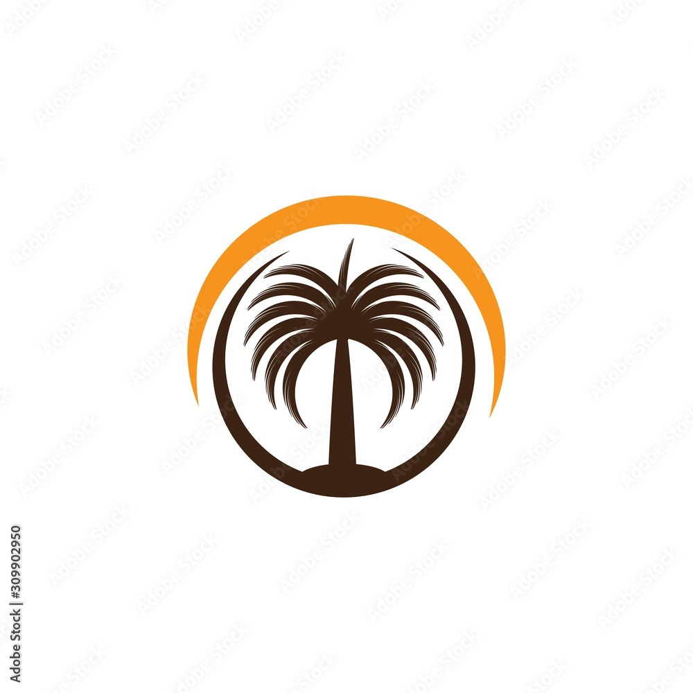 Dates Tree icon Vector Illustration design Logo Dates Tree icon Vector Illustration design Logo
