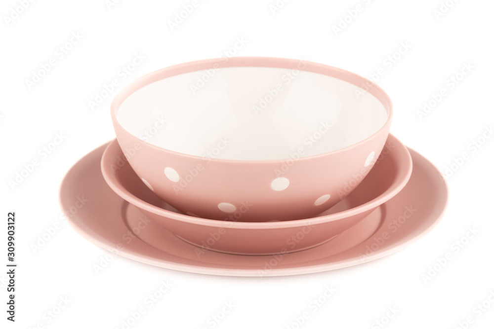 Plastic plates and bowls