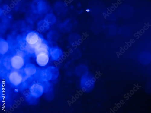 Bokeh made from water vapour and light, abstract bokeh background. 