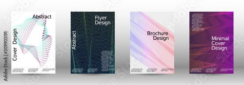 Cover design template set 