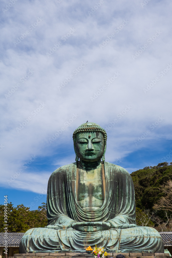 Great Buddha of Kamakura or Kamakura Daibutsu is a World Heritage Site by UNESCO at Kotoku-in Temple. Great Buddha of Kamakura or Kamakura Daibutsu is a World Heritage Site by UNESCO at Kotoku-in Temple.