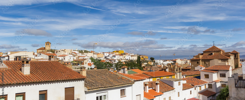 Panoramic view over historic city Guadix, Spain