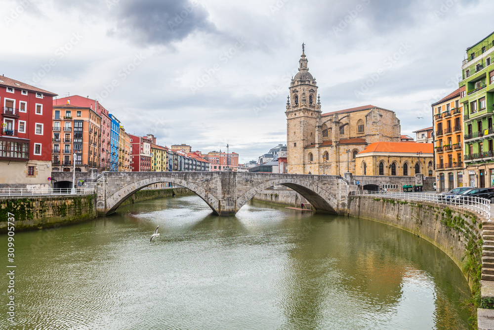 Bilbao old town views, Spain