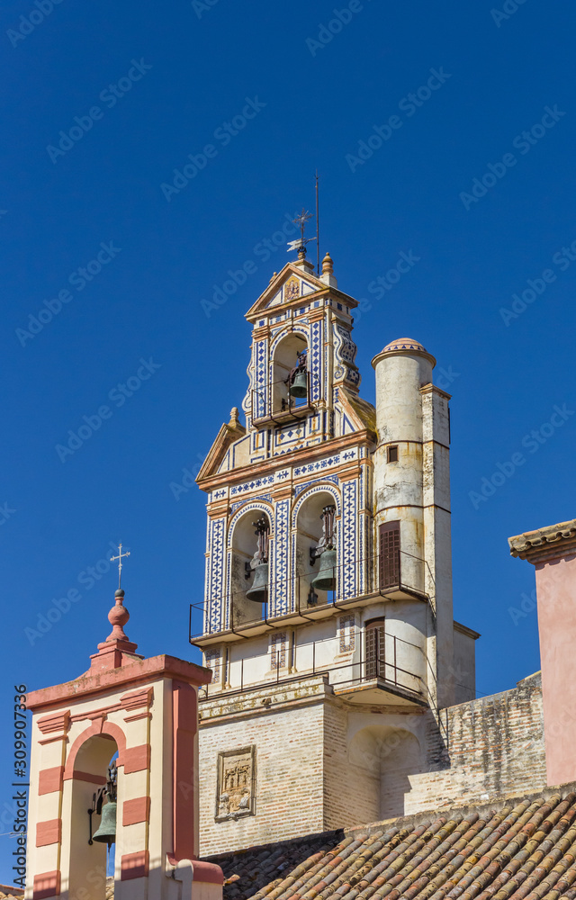Bell tower of the San Juan Church in Ecija, Spain