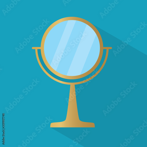 standing mirror icon- vector illustration