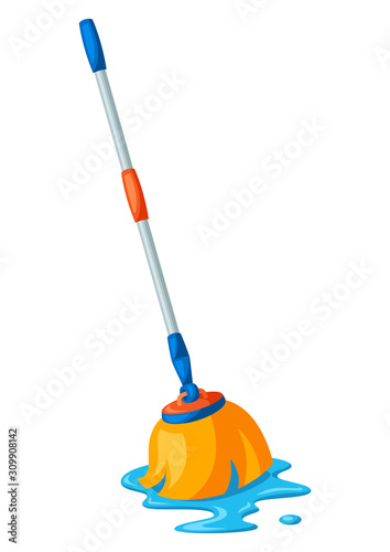 Illustration of wet mop.