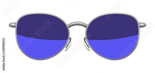 Illustration of stylish sunglasses.