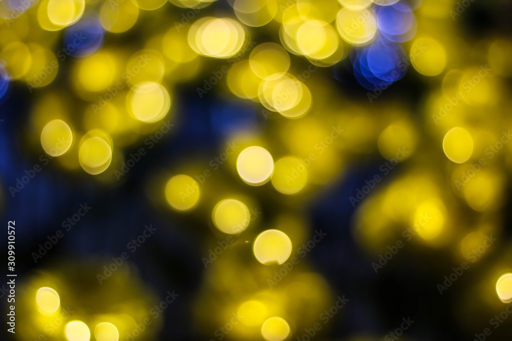 Yellow bokeh