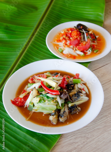 Thai papaya salad, Som Tum from Thailand