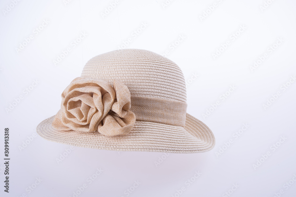 hat or lady straw hat on a background new. hat or lady straw hat on a background new.