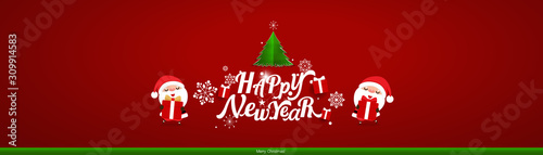 Christmas Greeting Card. Christmas Background with Merry Christmas lettering  vector illustration.