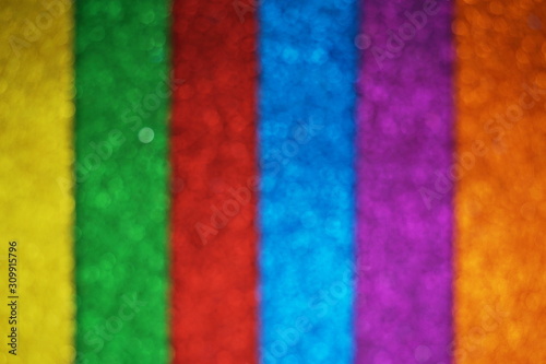 LGBTQ colorful bokeh abstract background