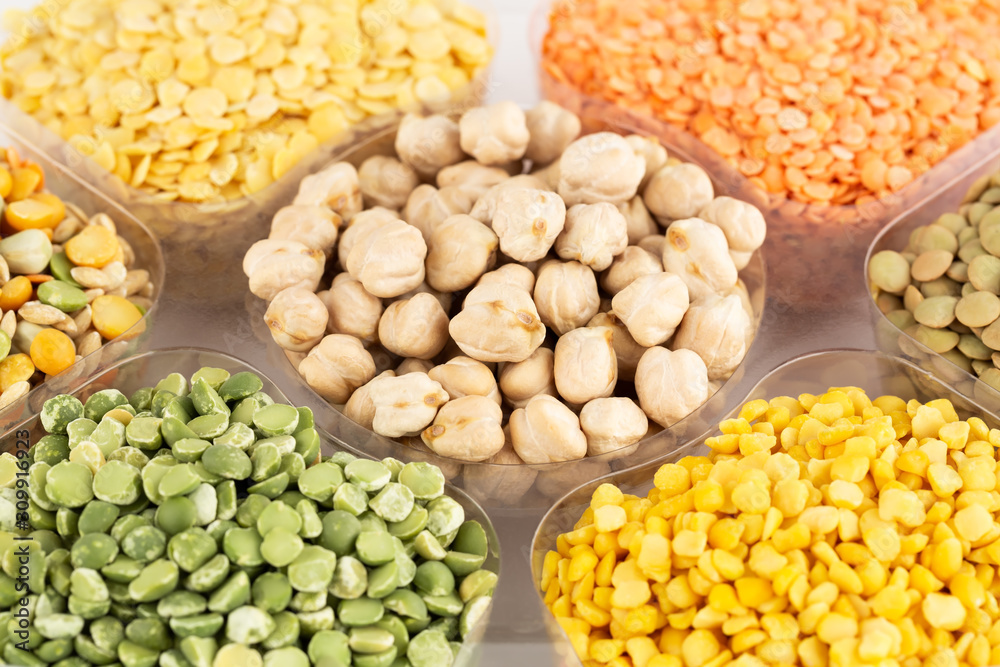 Collection of cereals and beans