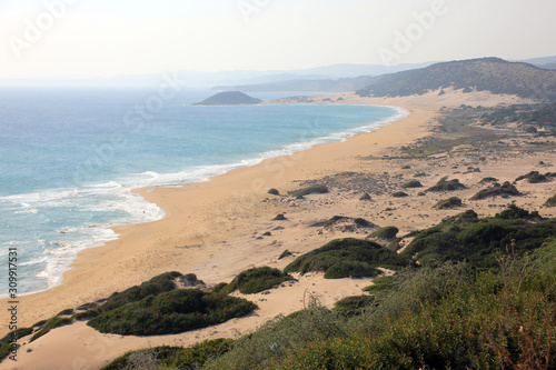 Fototapeta Naklejka Na Ścianę i Meble -  Altinkum Strand oder Golden Beach, schönster Strand Nordzyperns