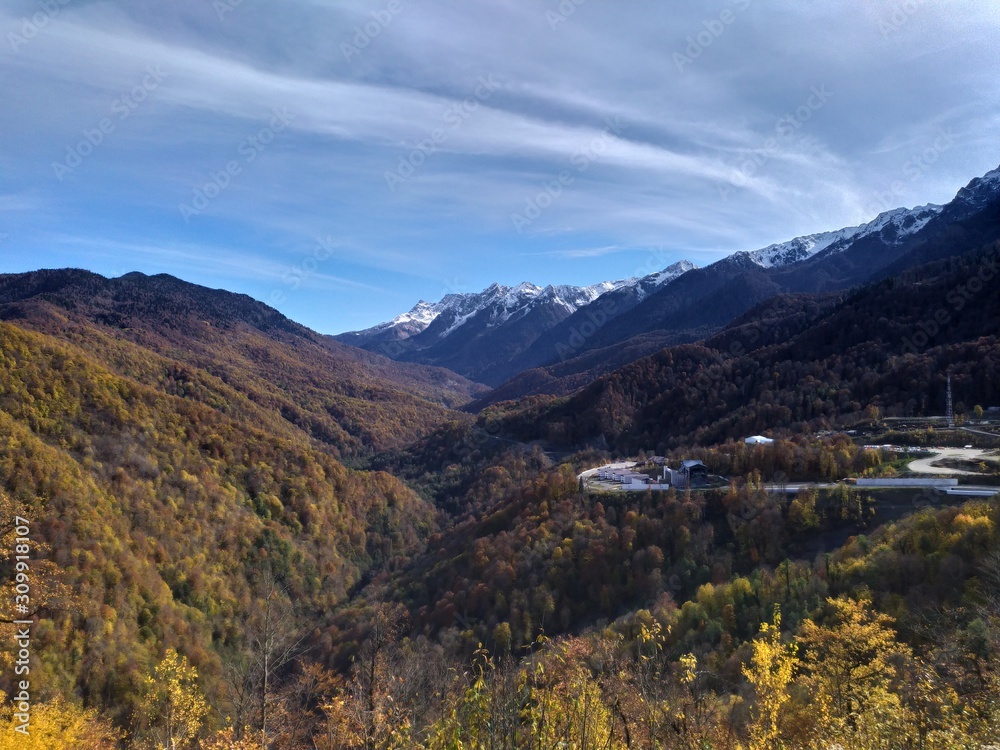 sochi, mountains panorama