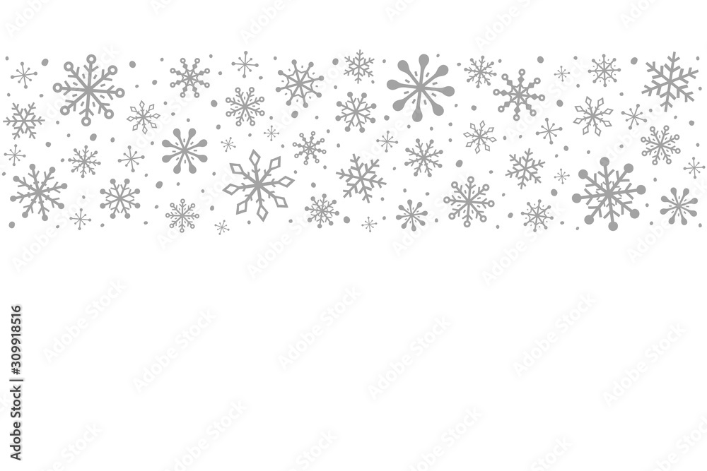 Empty Christmas greeting card with decorative snowflakes. Winter background. Vector Empty Christmas greeting card with decorative snowflakes. Winter background. Vector