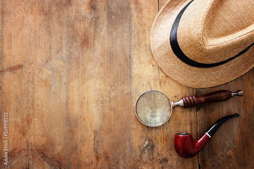 Εκτύπωση καμβά Concept image of investigation or private detective