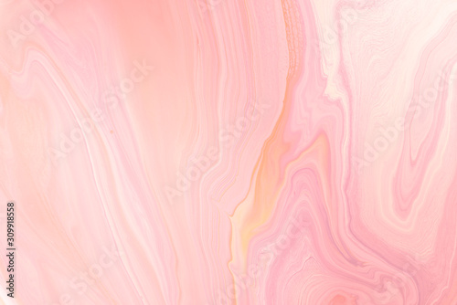 Pink Acrylic Pour Color Liquid marble abstract surfaces Design.