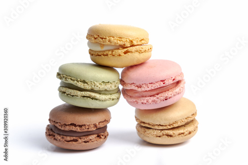 a pile of macrons in several colors