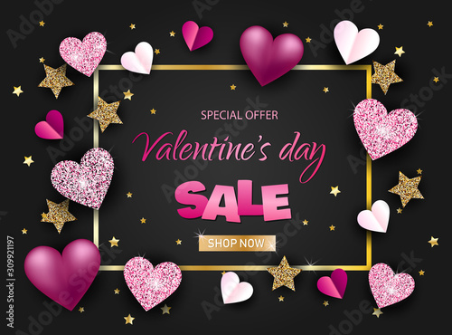 valentines day background 14 february vector background