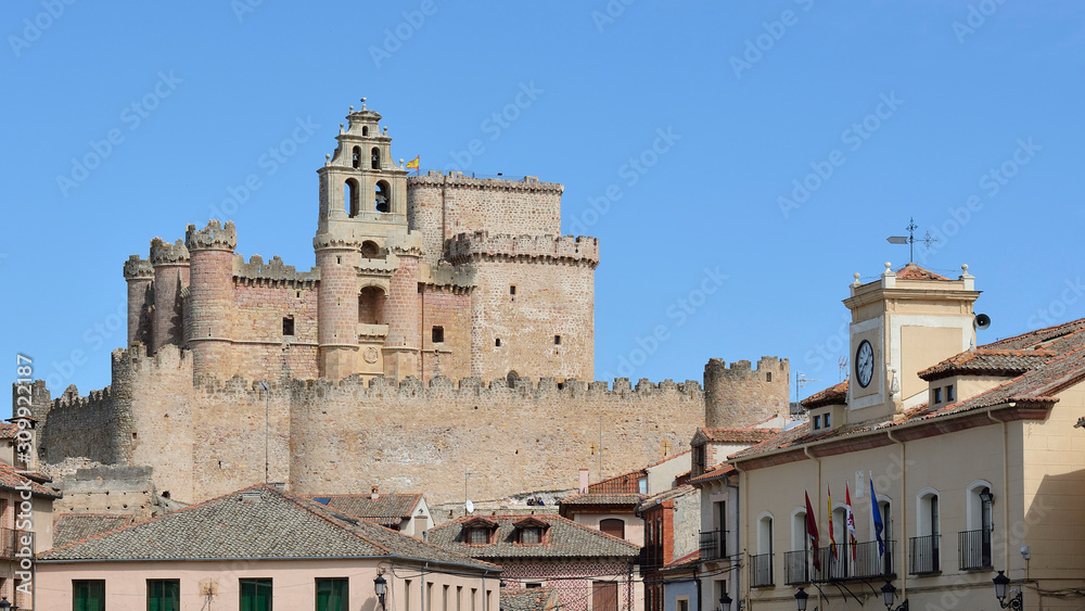 Castle in Turegano village, Segovia, Spain