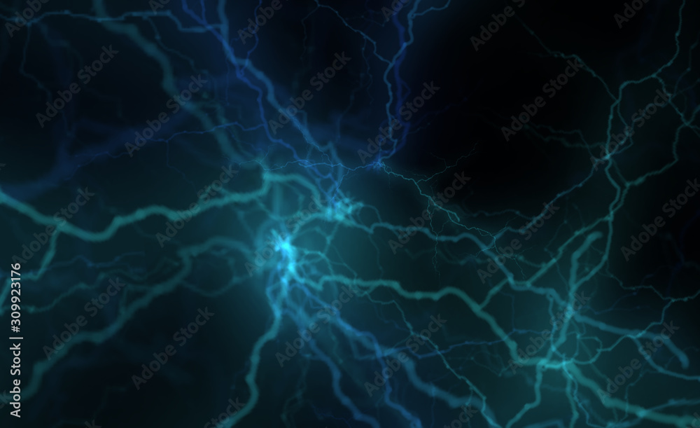 Abstract background with luminous lightning.