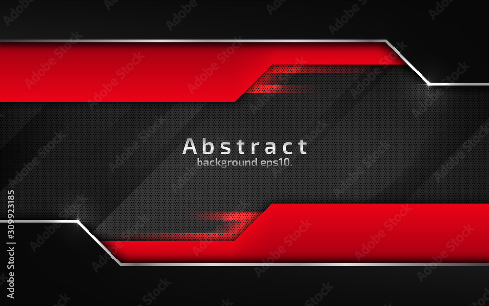 3d abstract modern background dark black metal steel with luxury VIP ...