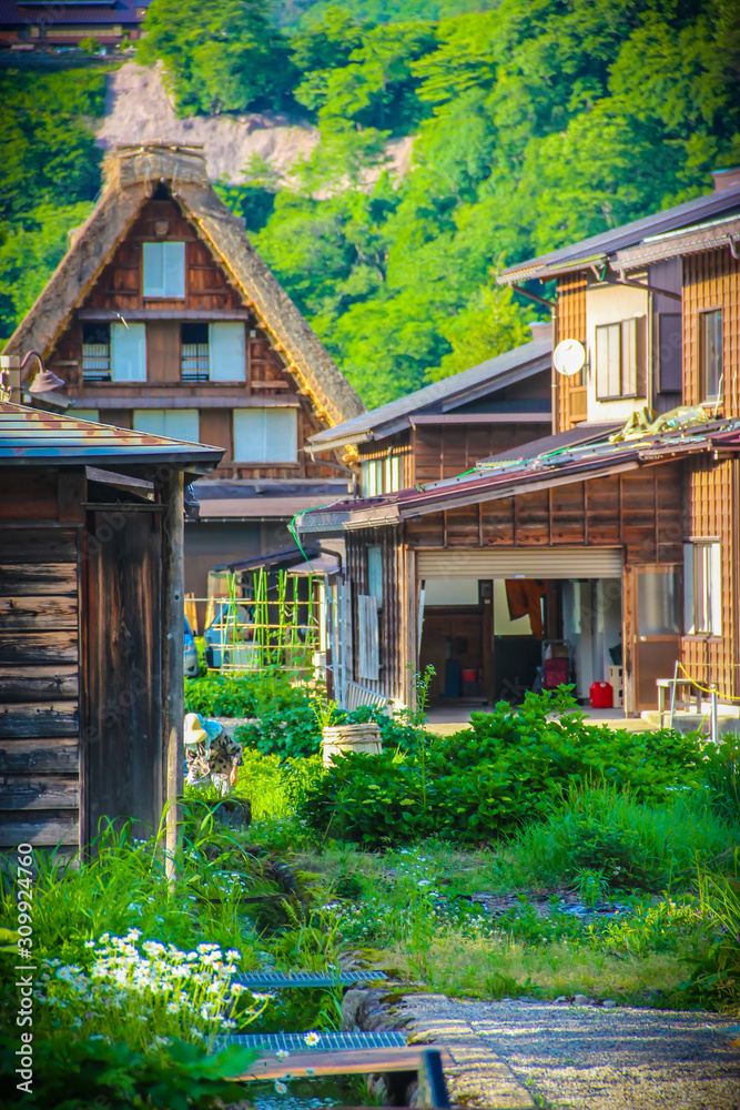 Gassho-zukuri houses in Gokayama Village. Gokayama has been inscribed on the UNESCO World Heritage List due to its traditional Gassho-zukuri houses, alongside nearby Shirakawa-go in Gifu Prefecture. Gassho-zukuri houses in Gokayama Village. Gokayama has been inscribed on the UNESCO World Heritage List due to its traditional Gassho-zukuri houses, alongside nearby Shirakawa-go in Gifu Prefecture.