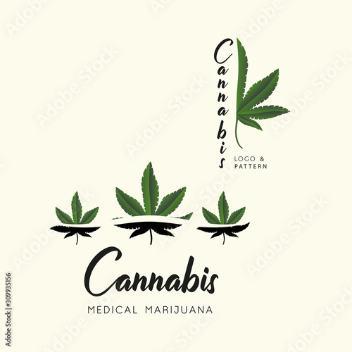 Marijuana, Cannabis icons. Set of medical marijuana icons. Drug consumption.