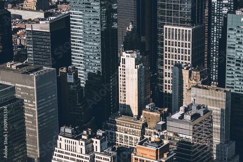 aerial view of manhattan