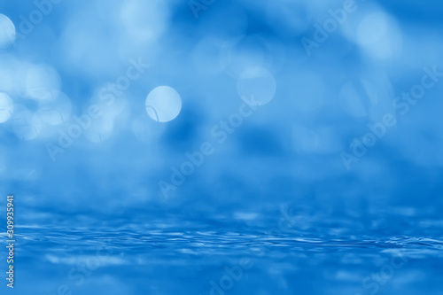 concept blue abstract background water / ocean, lake waves on water, reflection of ripples on the river